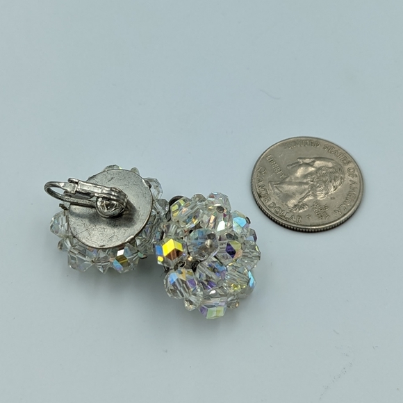 Sparkly Vintage Four piece set of Aurora Borealis Glass Beaded jewelry - Picture 15 of 16